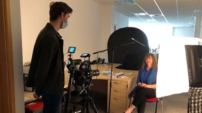 Behind the scenes: interviews for a TV documentary on engineering